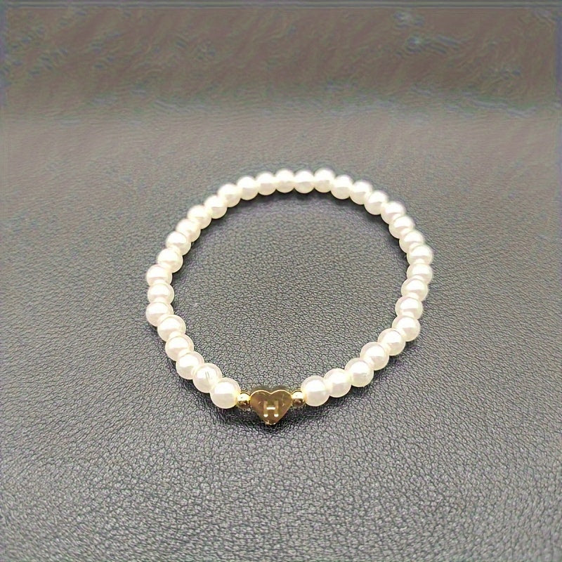 Charming Initial Heart Bracelet