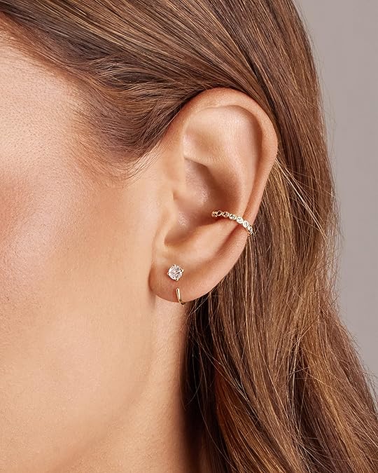 Elegant Gold Diamond Earrings