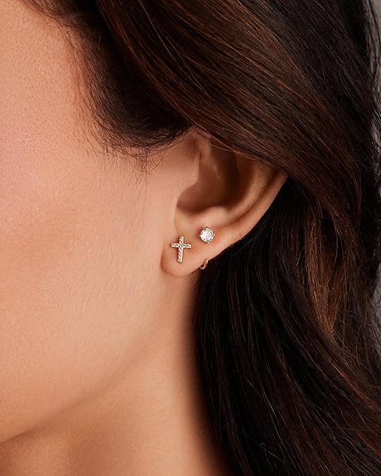 Elegant Gold Diamond Earrings