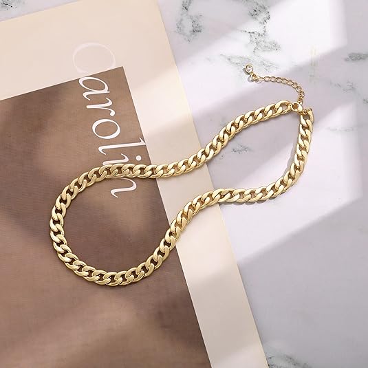 Bold Gold Cuban Chain Necklace