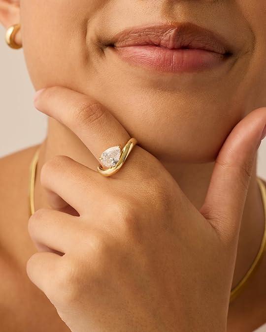 Gold Sea Promise Ring