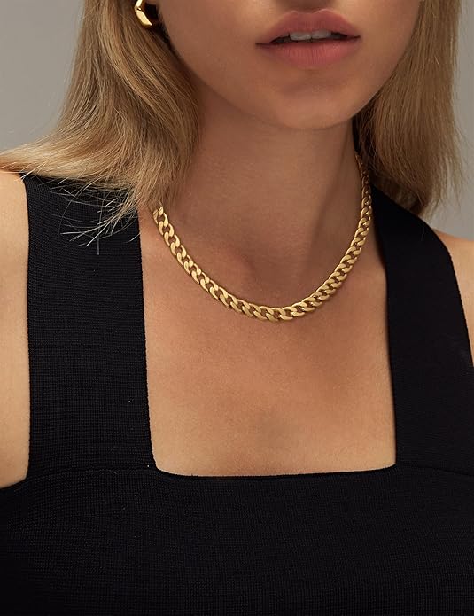Thick Gold Cuban Link Collar