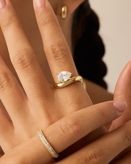 Gold Sea Promise Ring