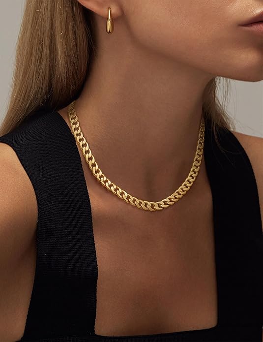 Thick Gold Cuban Link Collar