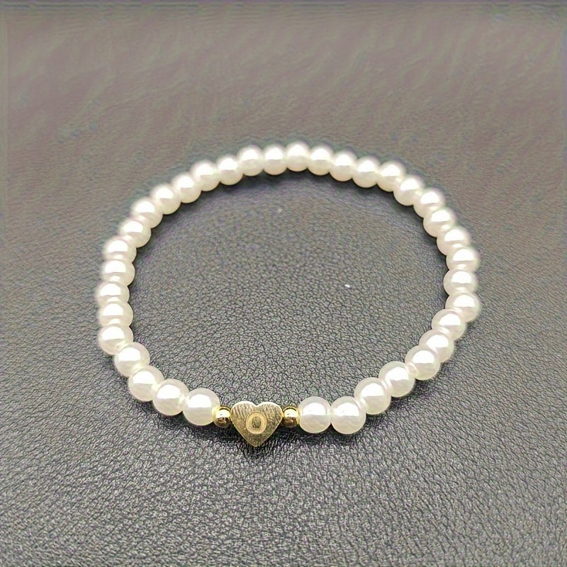 Charming Initial Heart Bracelet