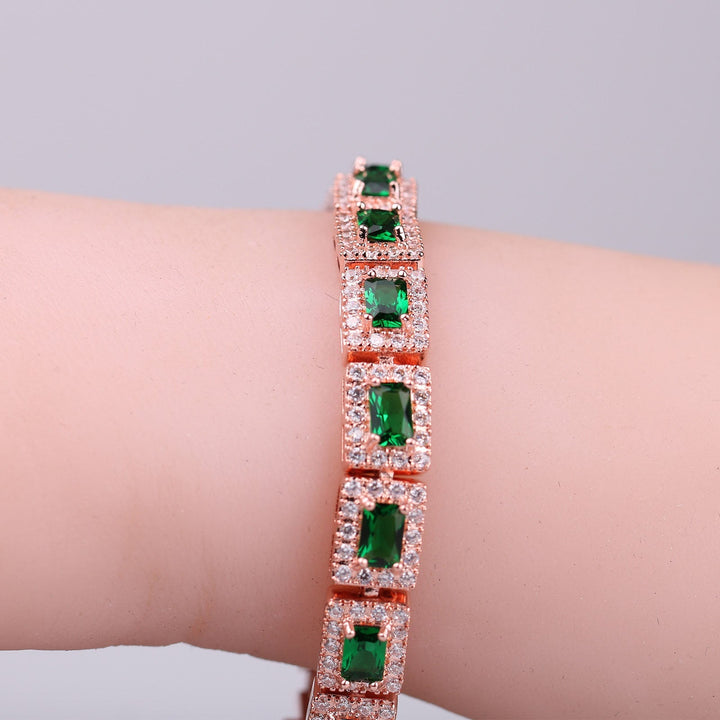 Gold Emerald Bracelet
