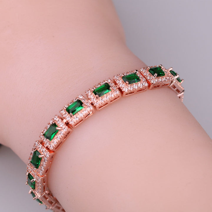 Gold Emerald Bracelet