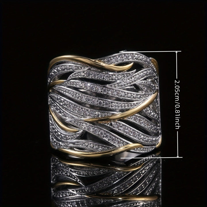 Chic Twisted Multi-Layer Ring