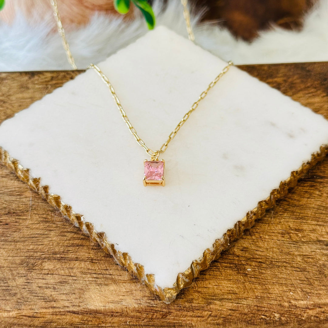 Emerald Cut Pendant Necklace" can be rewritten as "Elegant Emerald Cut Pendant Necklace.