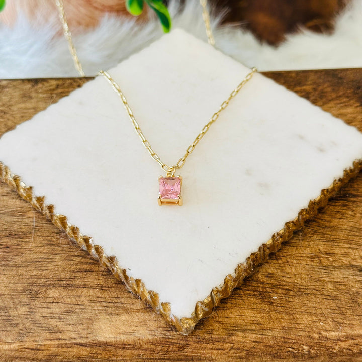 Emerald Cut Pendant Necklace" can be rewritten as "Elegant Emerald Cut Pendant Necklace.