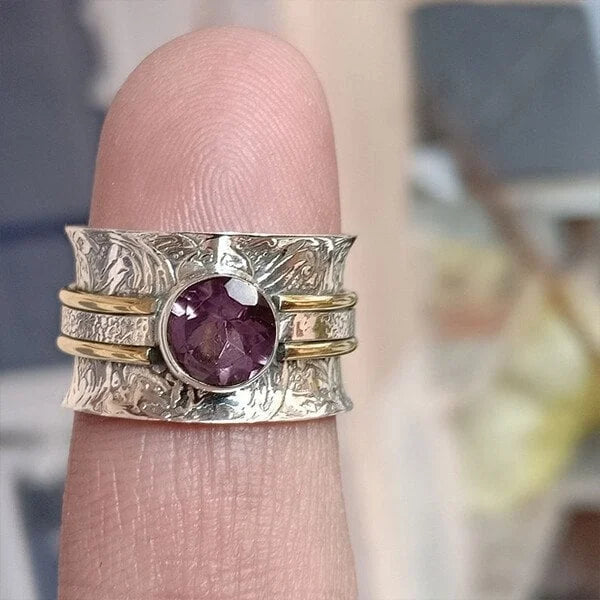 Bohemian Crystal Meditation Ring" can be rewritten as "Boho Crystal Meditation Ring.