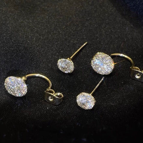 Reversible Zirconia Earrings