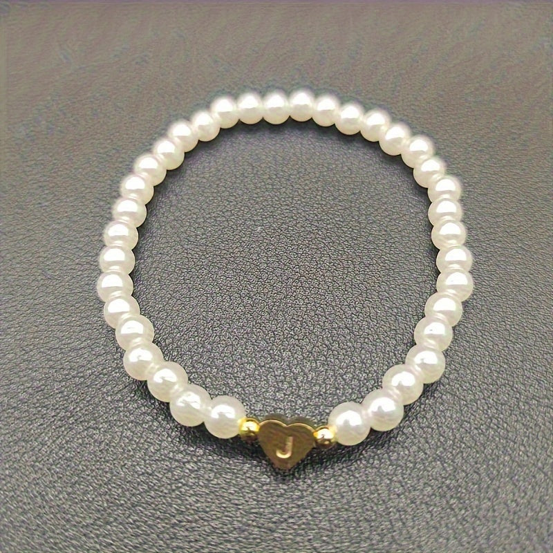 Charming Initial Heart Bracelet