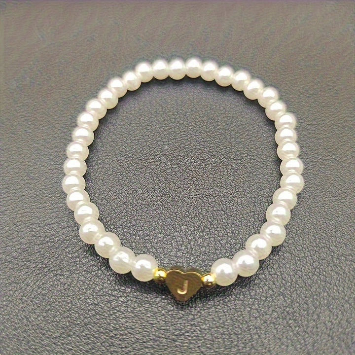 Charming Initial Heart Bracelet