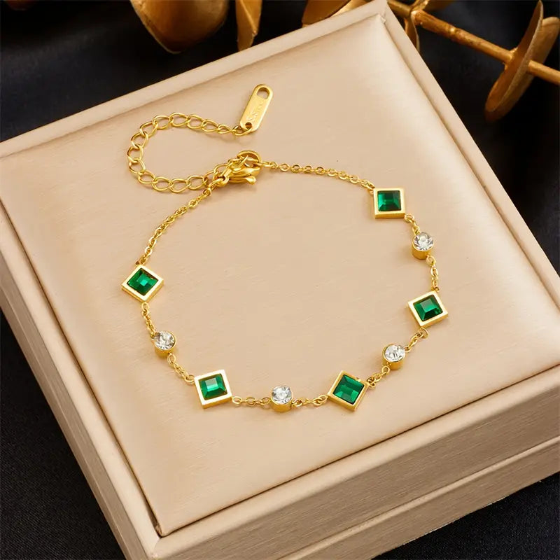Emerald Carolina Bracelet