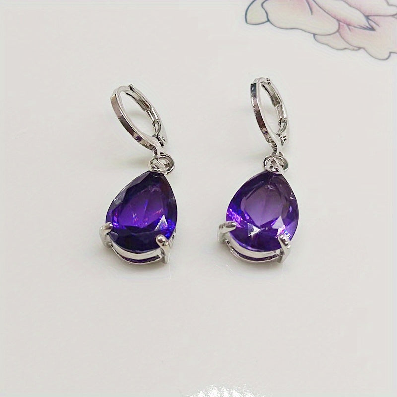 Tania Amethyst Stud Earrings