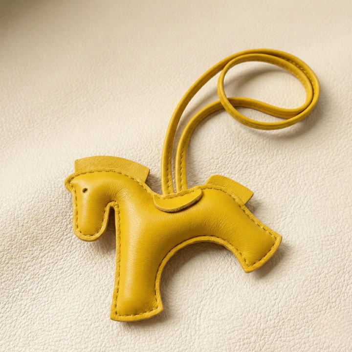 Handcrafted Leather Horse Keychain