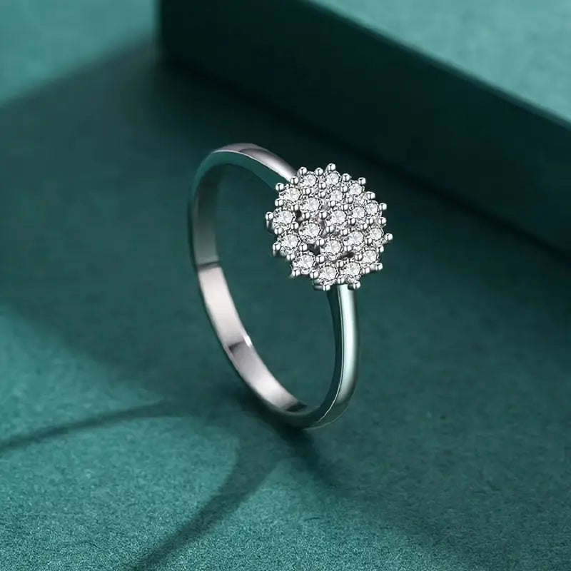 Snowflake Pearl Ring