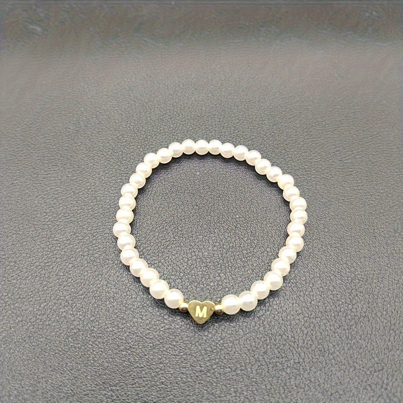 Charming Initial Heart Bracelet