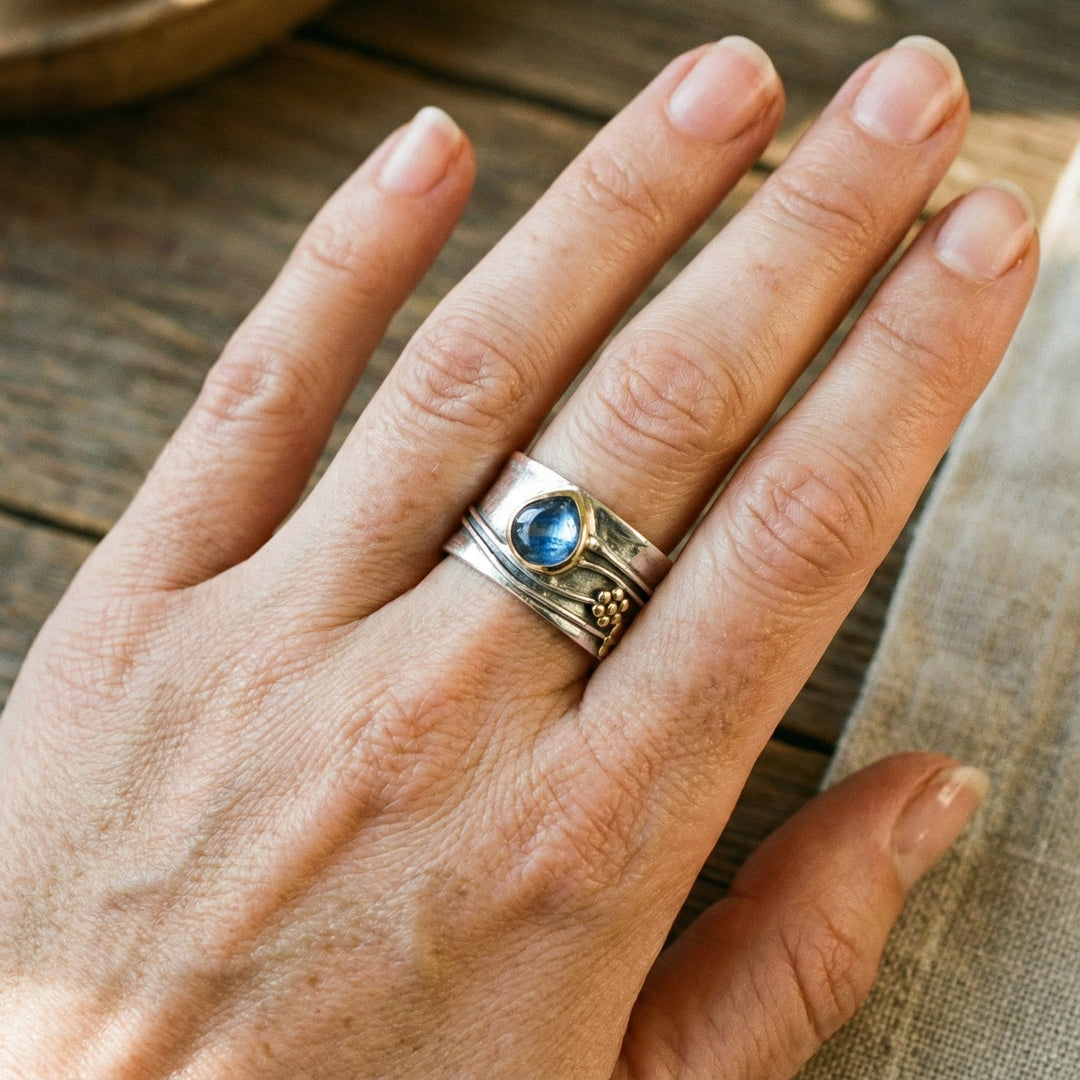 Bohemian Gemstone Meditation Ring