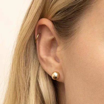 Gold Orbe Earrings