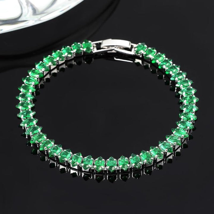 Emerald Gemstone Bracelet