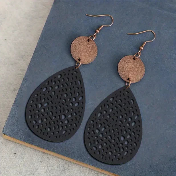 Leather Drop Earrings