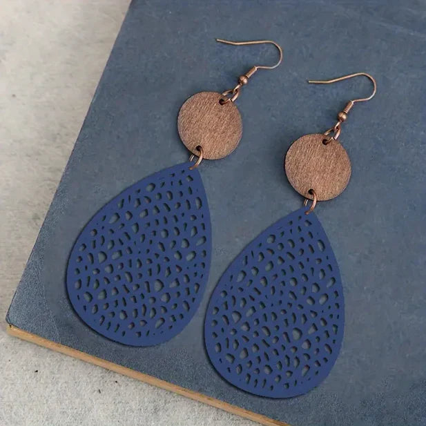 Leather Drop Earrings