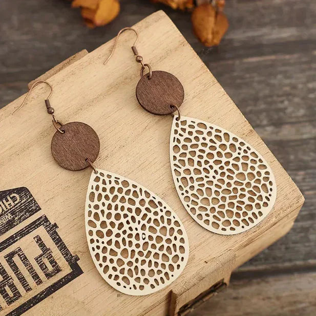 Leather Drop Earrings