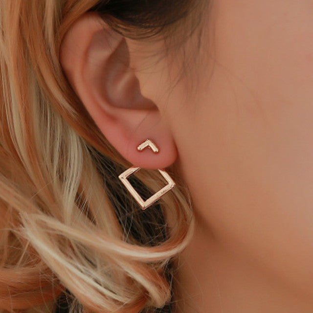 Multi-Layer Gold-Plated Earrings
