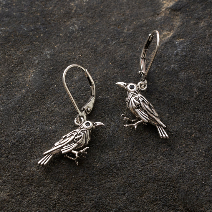 Artisan Raven Earrings