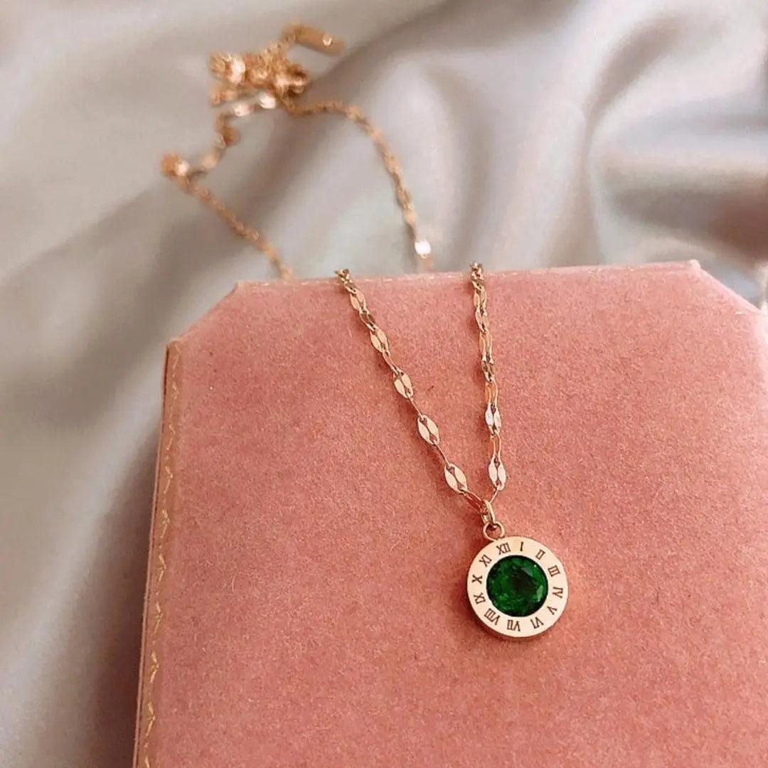 Emerald Gold Necklace