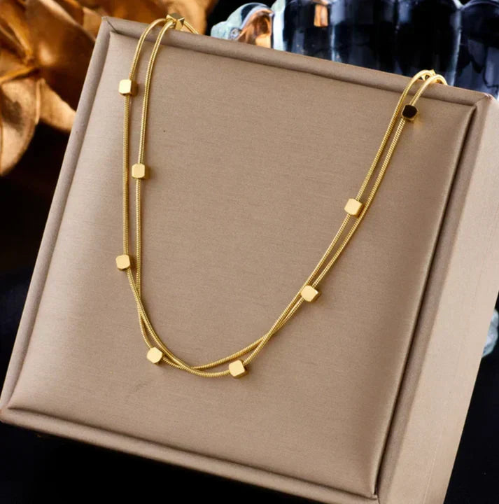 Square Charm Necklace