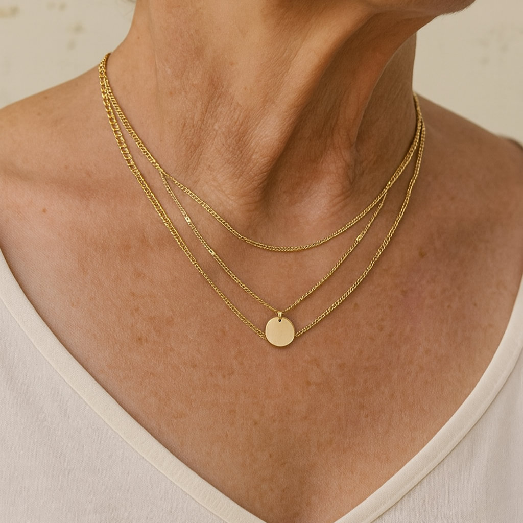 Gold & Silver Plated Necklace