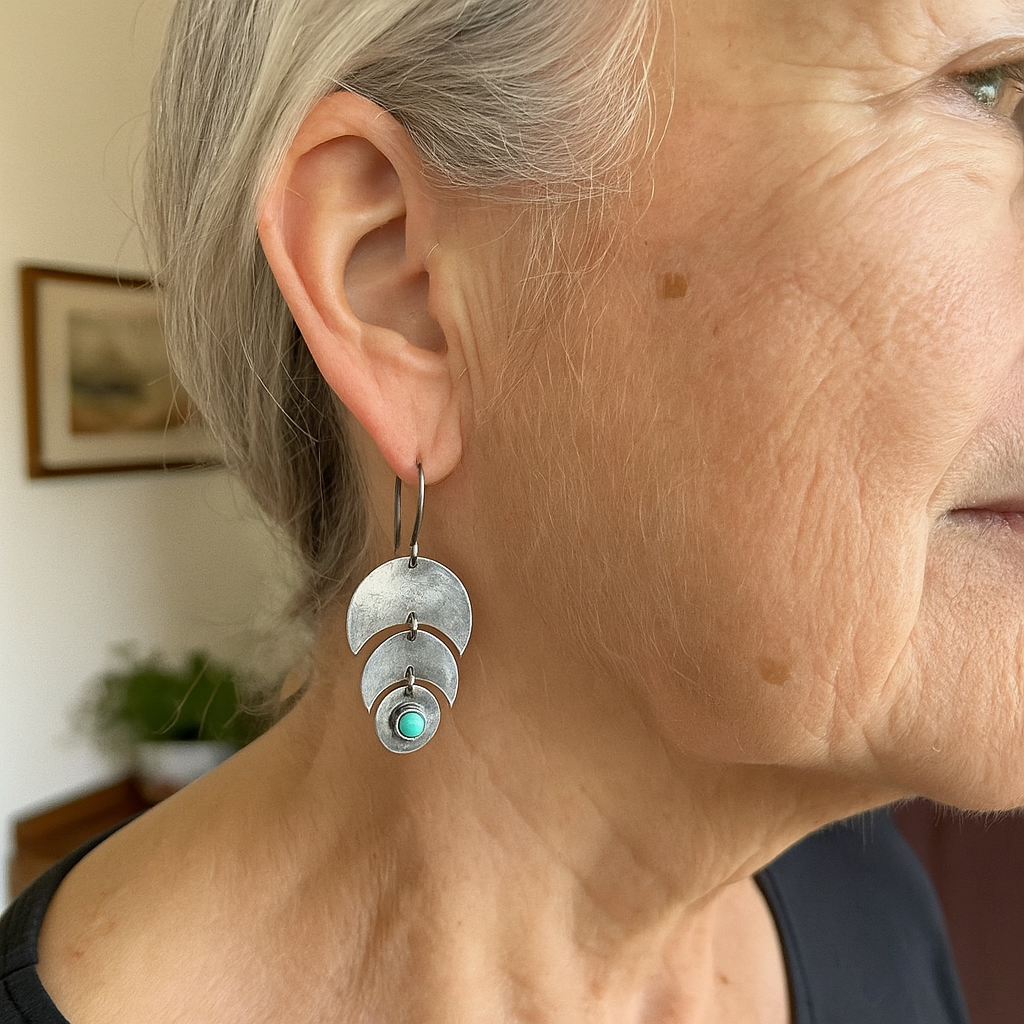 Silver Turquoise Earrings