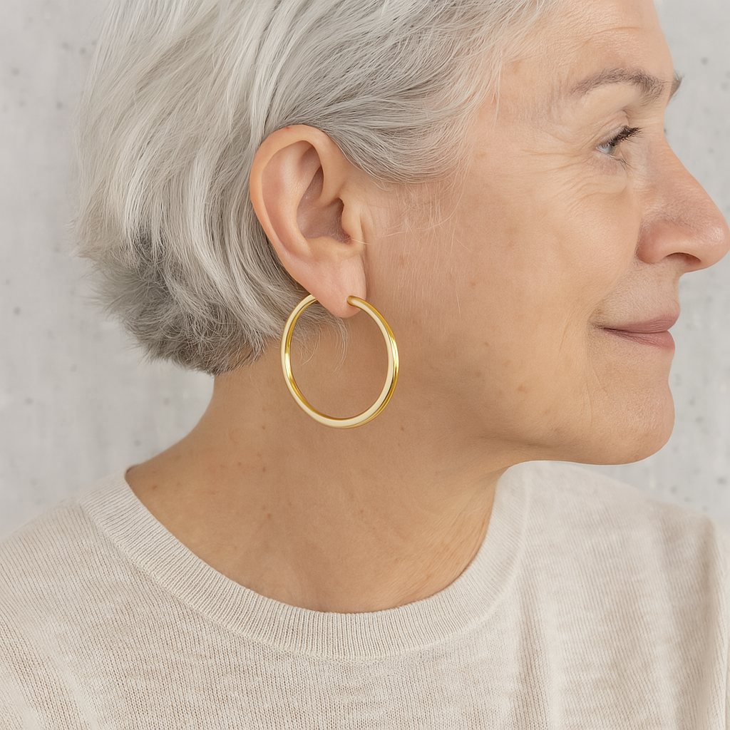 Gold Large Hoop Earrings