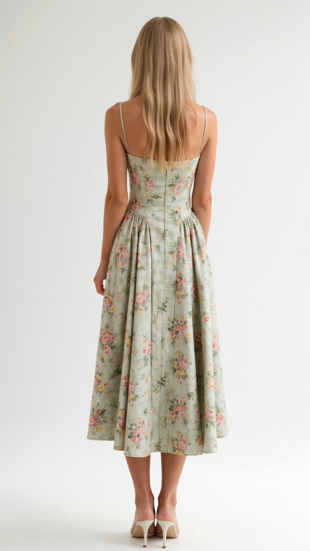 Clara Floral Print Midi Dress