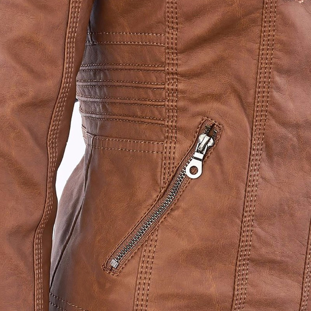 Leni | Leather Biker Jacket