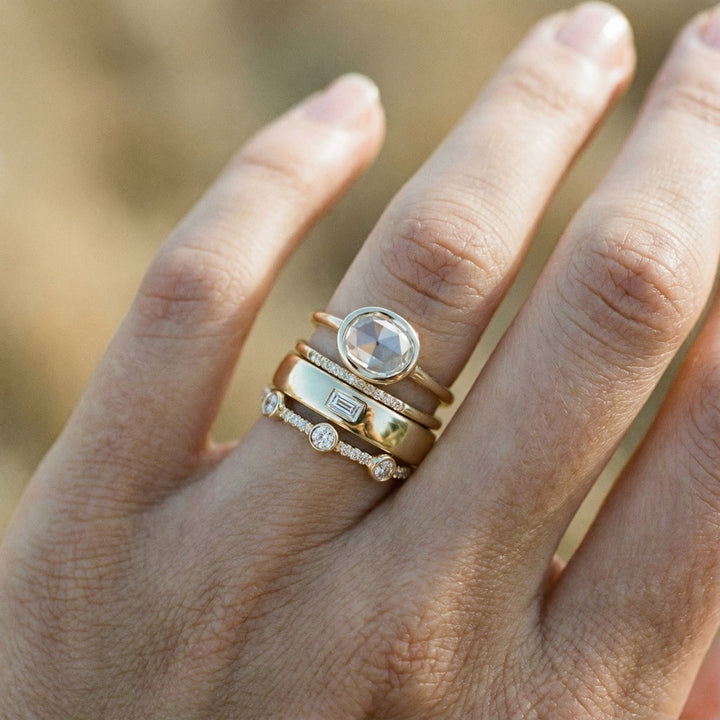 Vintage Gold Zirconia Ring