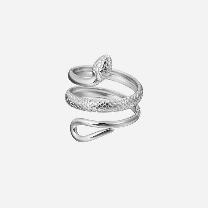 Adjustable Detailed Snake Ring