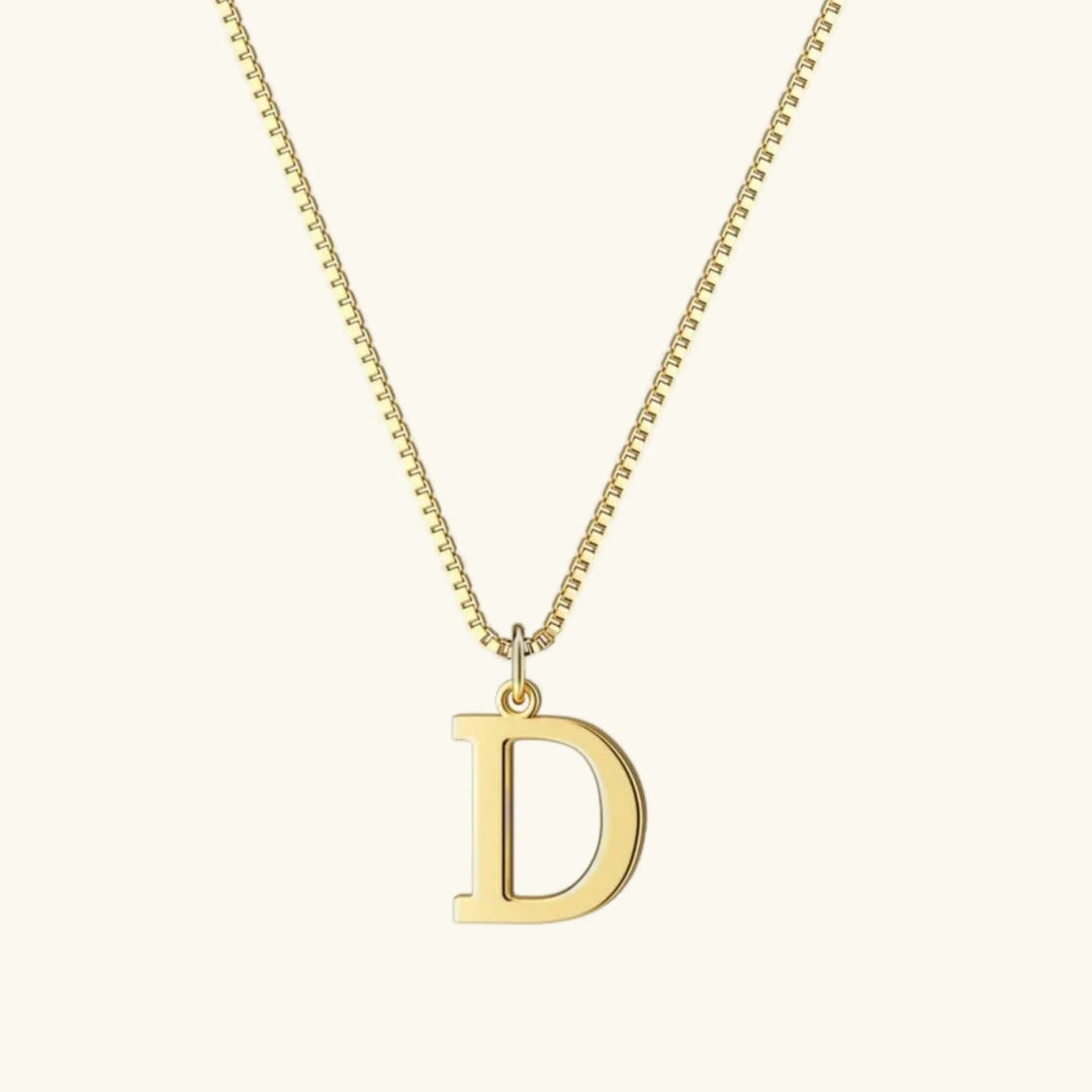 Gold Initial Necklace