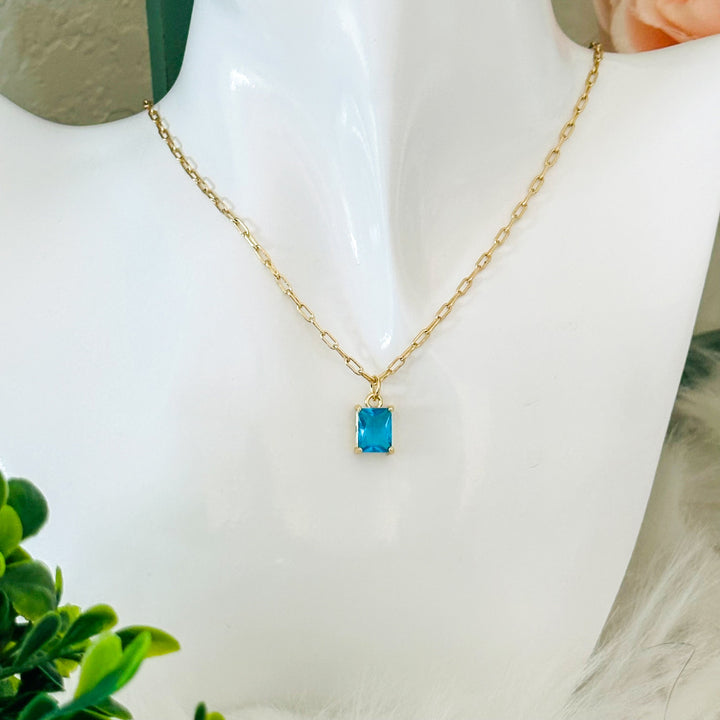 Emerald Cut Pendant Necklace" can be rewritten as "Elegant Emerald Cut Pendant Necklace.