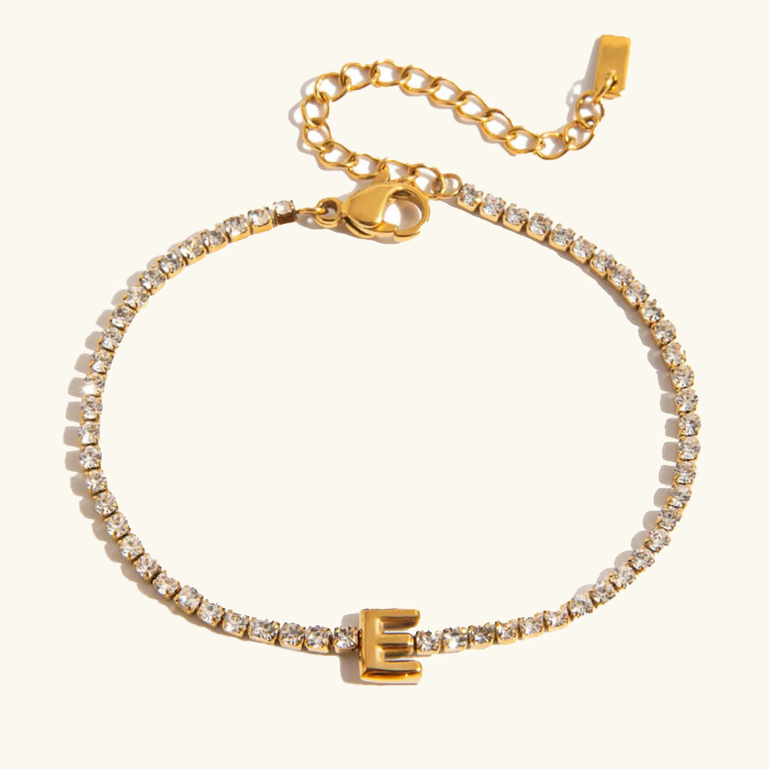 Chic Gold Bubble Letter Bracelet
