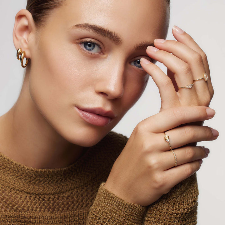 Musa Gold Moonstone Ring
