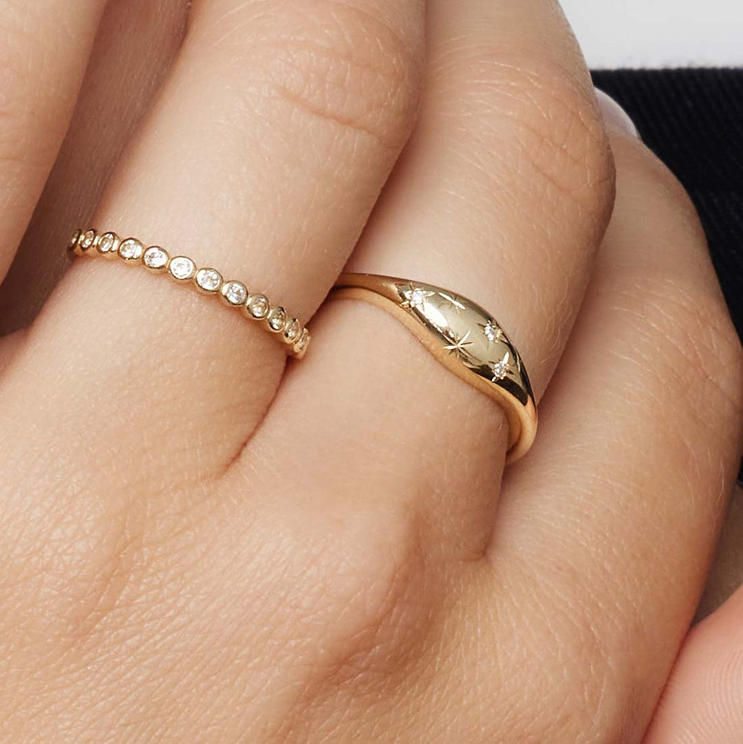 Gold Starry Sky Ring