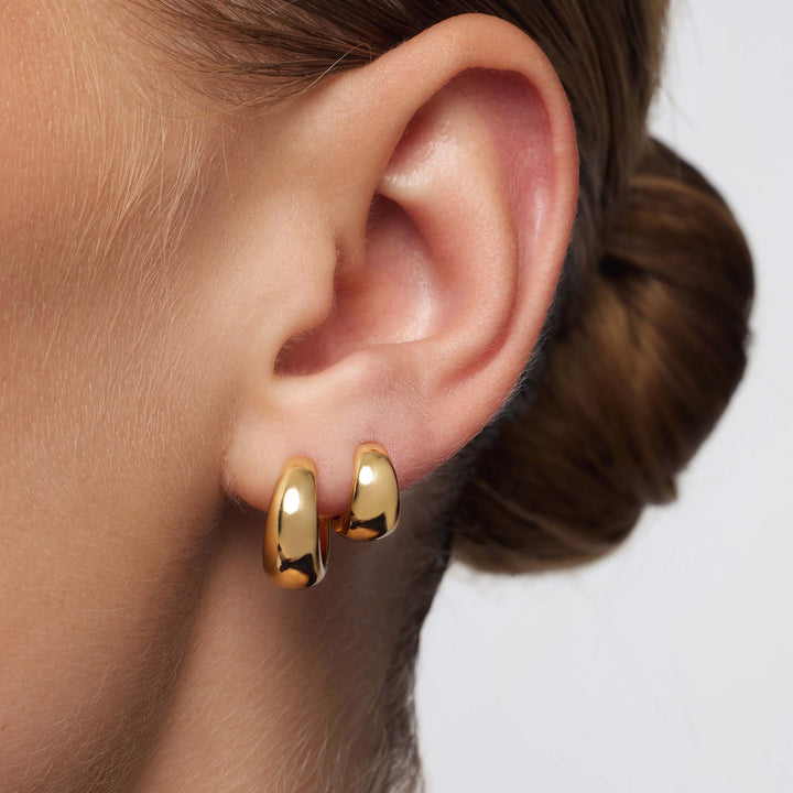 Gold Lumière Hoop Earrings