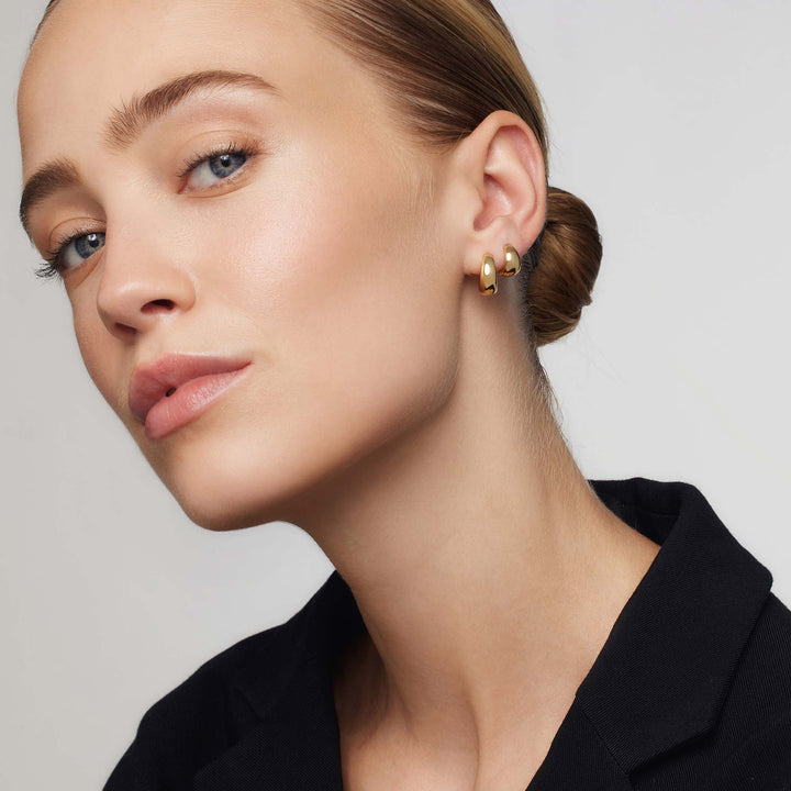 Gold Lumière Hoop Earrings