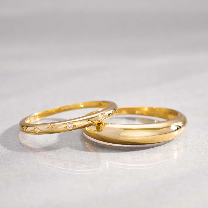 Gold Elegant Dome Ring