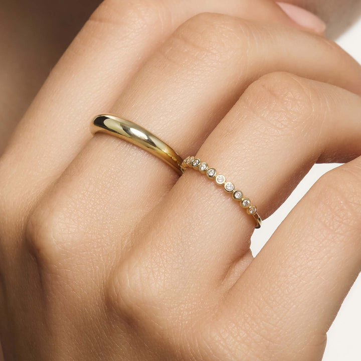 Gold Elegant Dome Ring