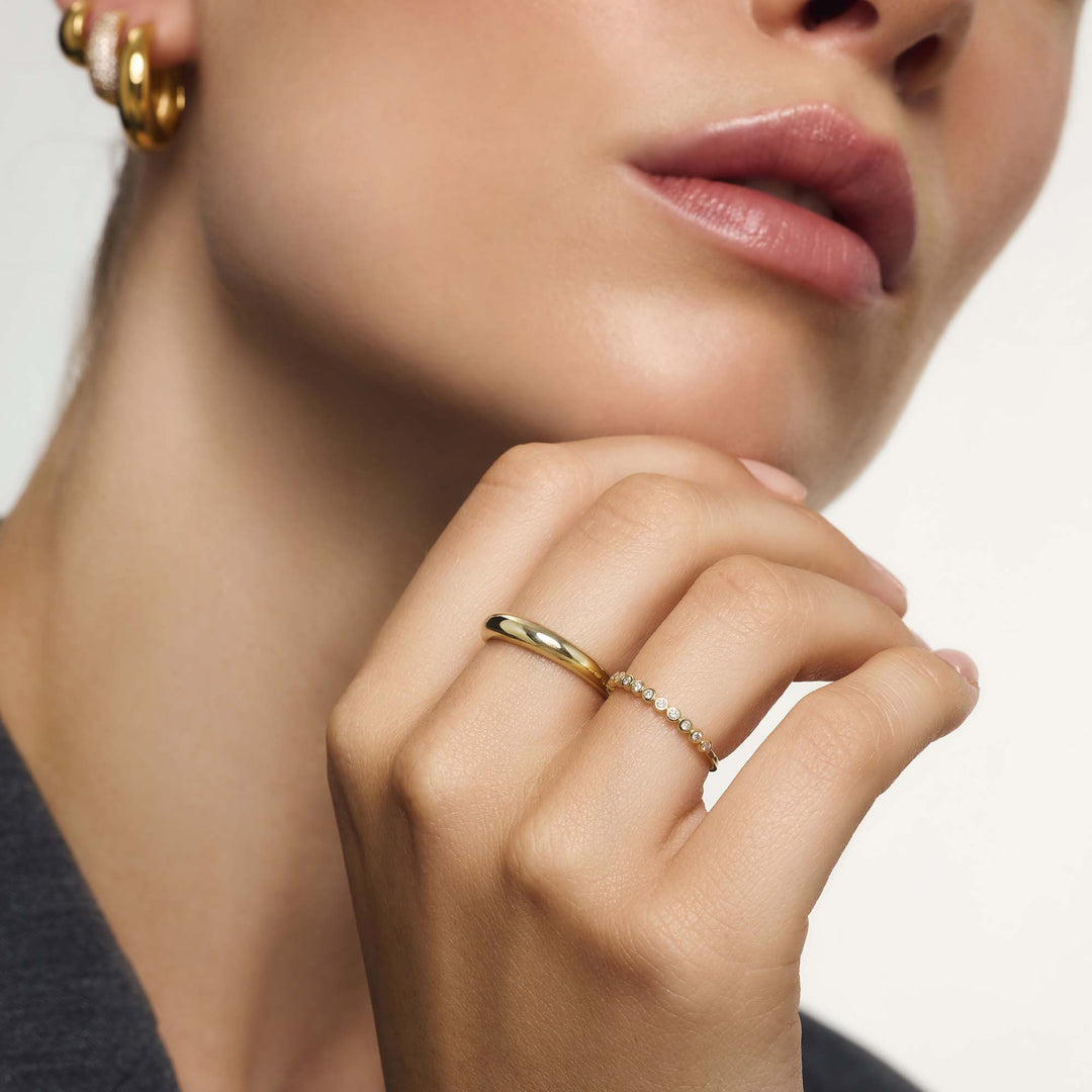 Gold Elegant Dome Ring